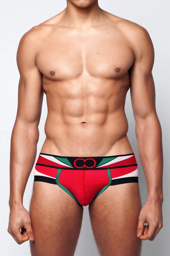 U20 Vavoom Brief Underwear - Red/White