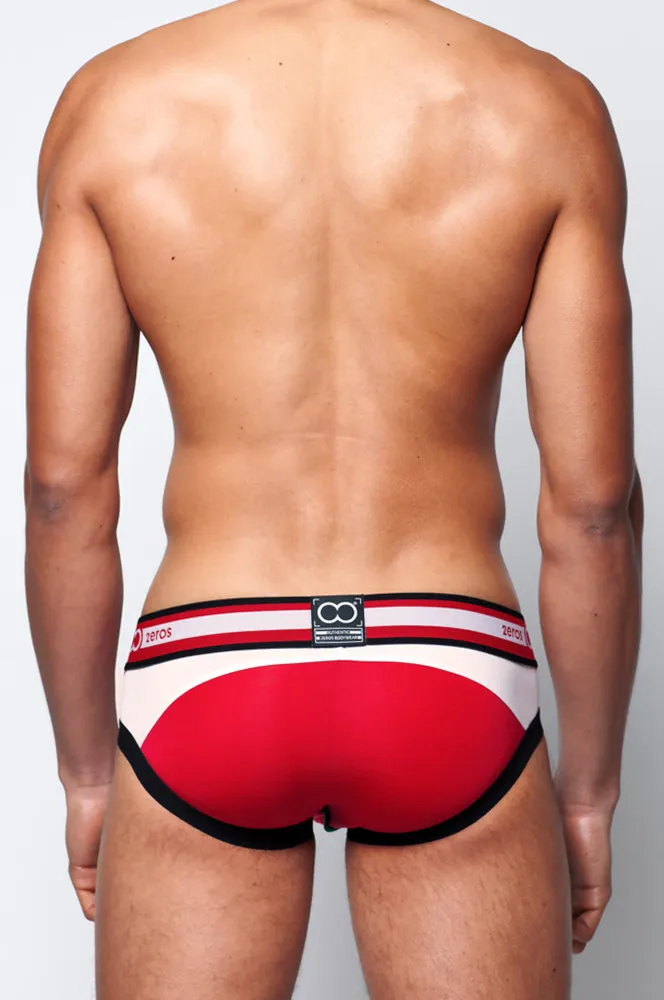 U20 Vavoom Brief Underwear - Red/White