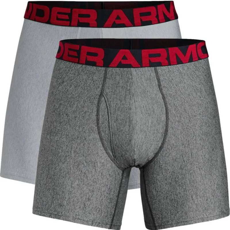 Under Armour 2019 Mens Tech 6 inch Boxerjock 2 Pack Boxer Shorts Pants Underwear