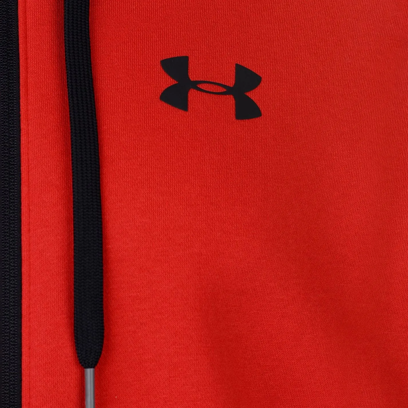 Under Armour Mens Rival Fitted Full Zip Hoody Hoodie Hooded Top Breathable Mesh