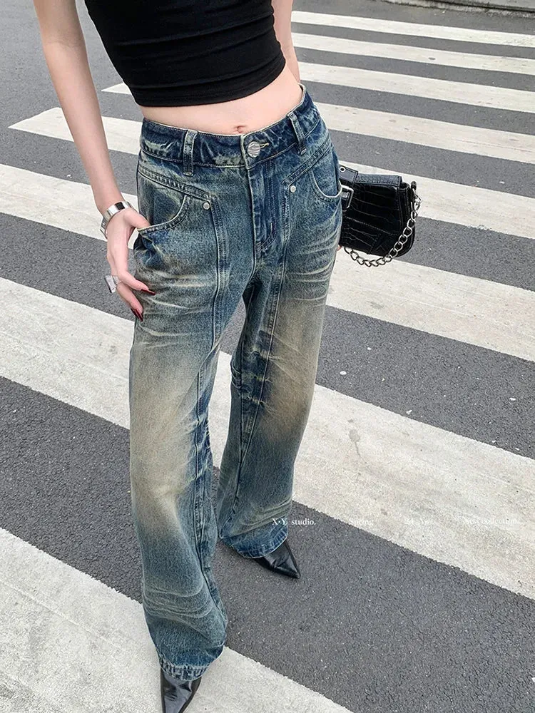 Y2K High Waist Loose American Vintage Jeans